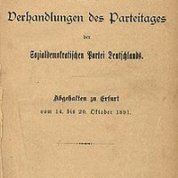 Protokoll über die Verhandlungen des Erfurter Parteitages